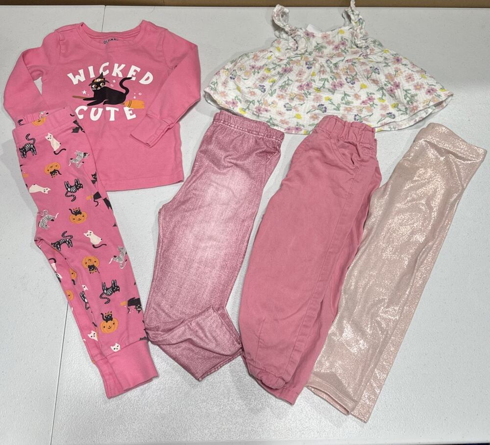 Baby Girl Clothes 18-24M Cat Halloween Pajama Set, Leggings, Pant & Floral Top